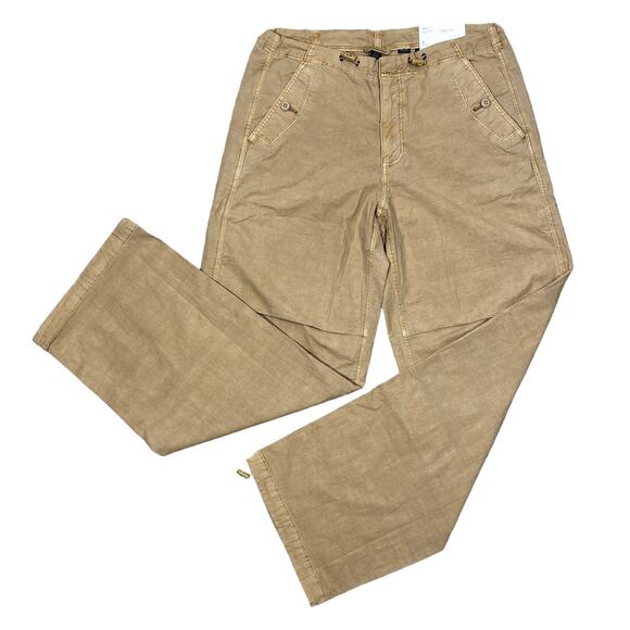 American Eagle Outfitters Pants - American Eagle Y2K Parachute Pants Womens Small Tan Baggy Loose Gorpcore 90s NEW